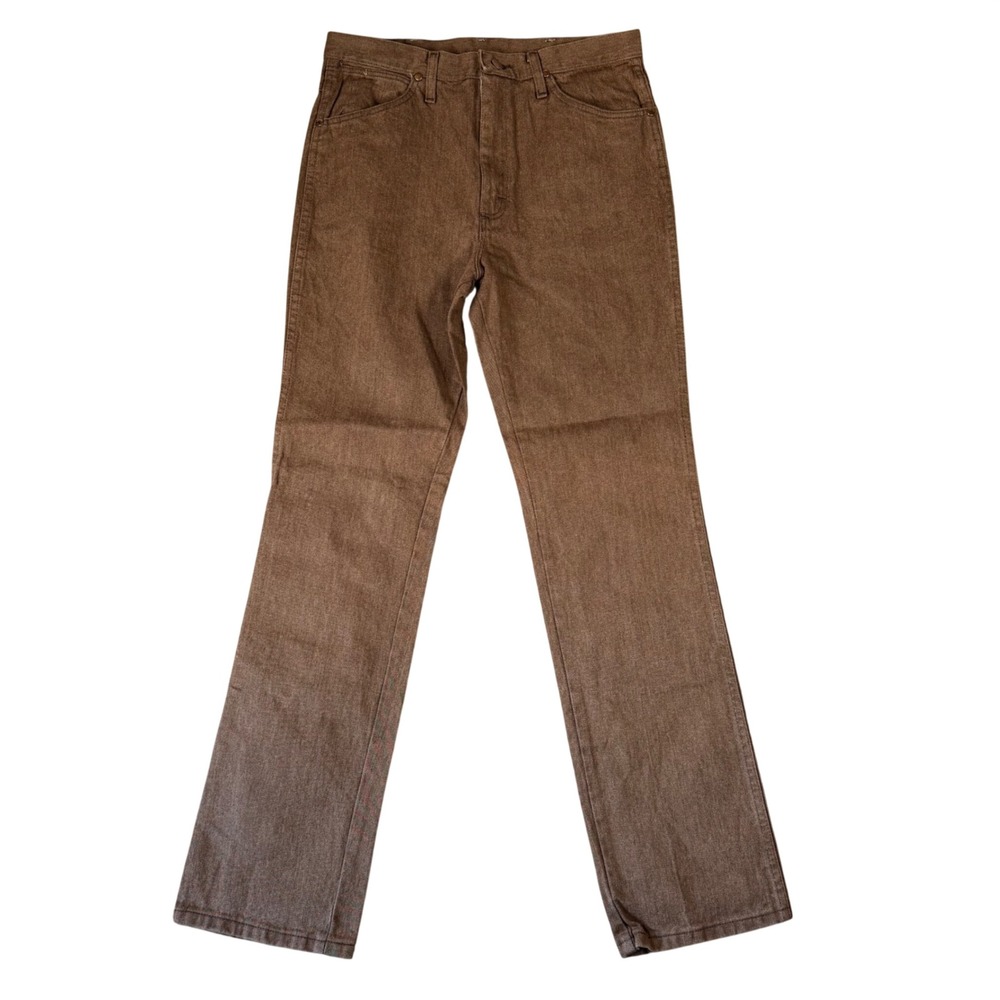 Wrangler Mens Brown Denim Jeans 100936BKW A002 3030 Straight Leg 33x34 Mexico